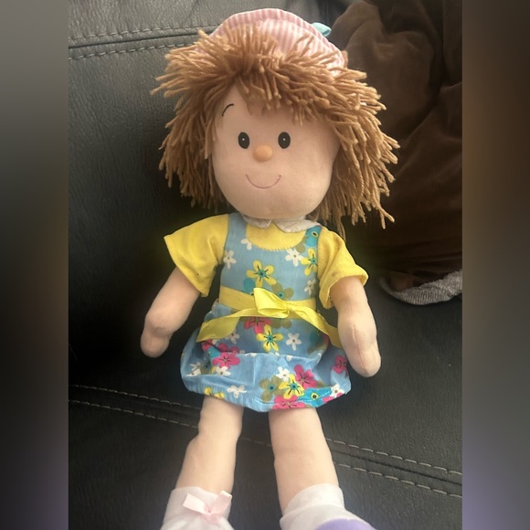 Goffa Rag Doll Floral Spring Dress 19” - Picture 2 of 4